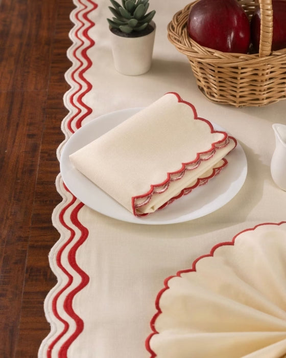 Ripple Scalloped Napkins
